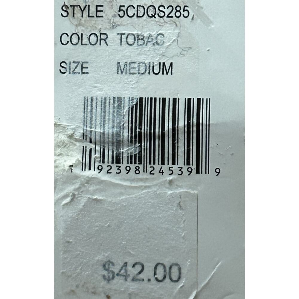 NWT Evolutionary Tobacco Long Sleeve Pullover Rib Crew Neck Cable Sweater-Med - Picture 4 of 12